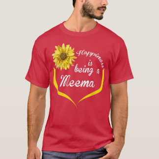 Camiseta La felicidad de regalo de Meema es ser un meema