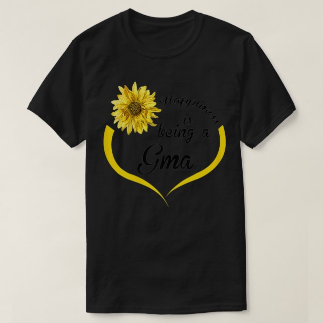 Camiseta La felicidad del regalo de gma de las mujeres es s (Diseño del anverso)