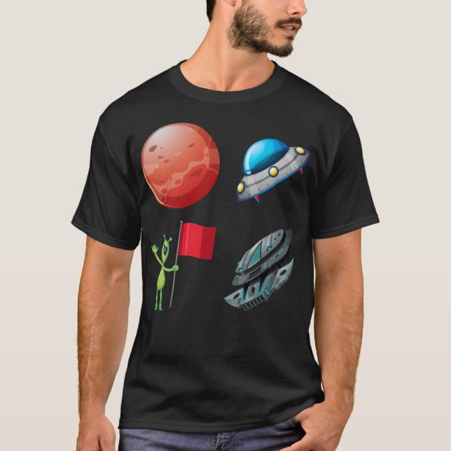 Camiseta La felicidad en el espacio (Anverso)