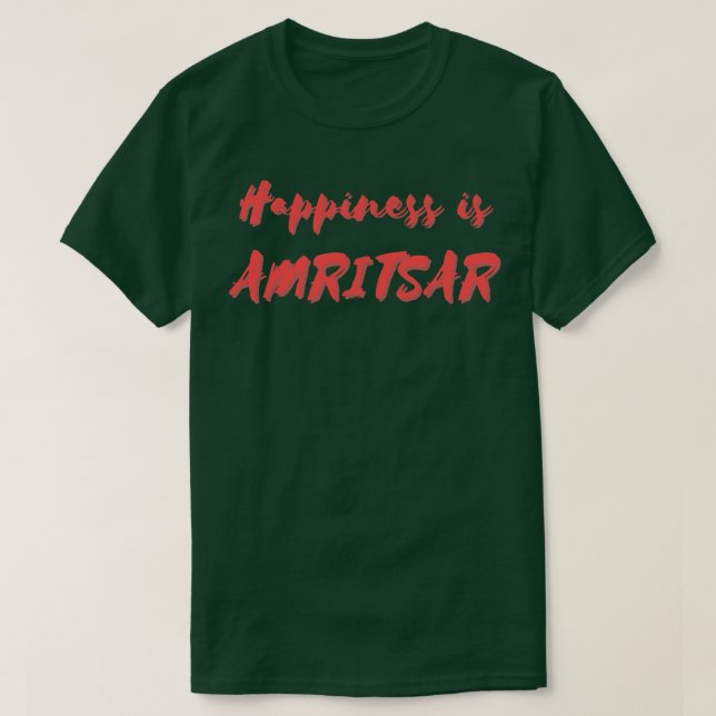 Camiseta La felicidad es Amritsar (Diseño del anverso)