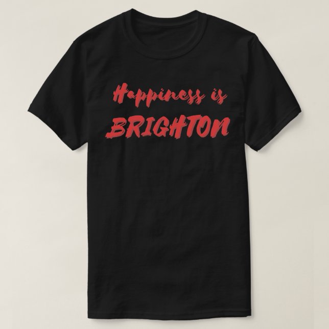Camiseta La felicidad es Brighton (Diseño del anverso)
