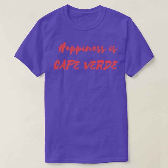 Camiseta La felicidad es Cabo Verde (Diseño del anverso)