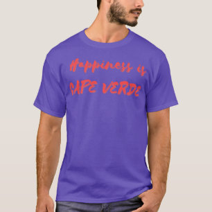 Camiseta La felicidad es Cabo Verde