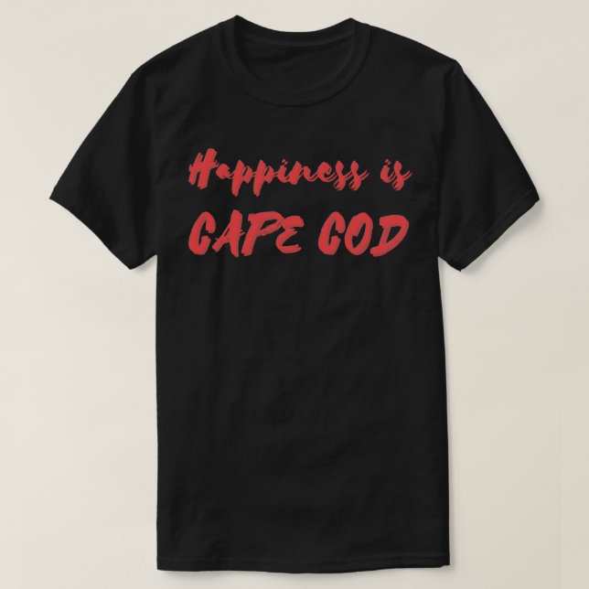 Camiseta La felicidad es Cape Cod (Diseño del anverso)