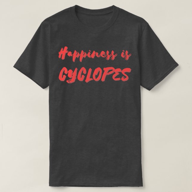Camiseta La felicidad es Cíclopes (Diseño del anverso)