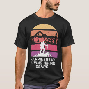 Camiseta La Felicidad Es Comprar Gases De Senderismo