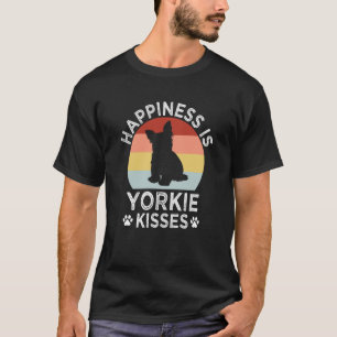 Camiseta La felicidad es el perro terrible de Yorkie Kisses