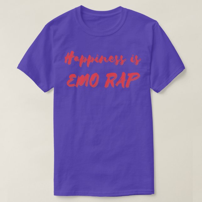 Camiseta La felicidad es Emo Rap (Diseño del anverso)
