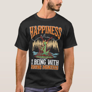 Camiseta La felicidad es estar con las mantidades rezando