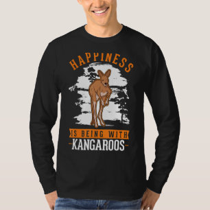 Camiseta La felicidad es estar con los canguros