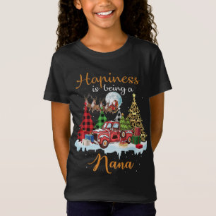 Camiseta La Felicidad Es Estar Siendo Un Camión Rojo Gracio