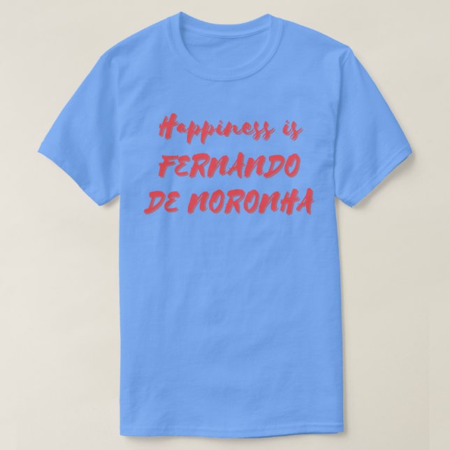 Camiseta La felicidad es Fernando de Noronha (Diseño del anverso)