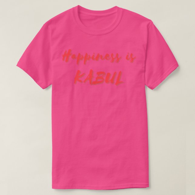 Camiseta La felicidad es Kabul (Diseño del anverso)