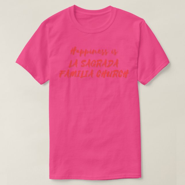 Camiseta La felicidad es la Sagrada Familia (Diseño del anverso)