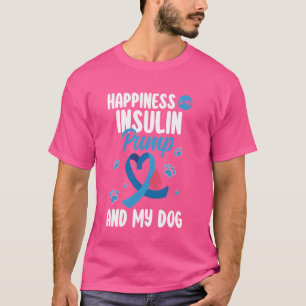 Camiseta La felicidad es mi bombeo de insulina diabetes per