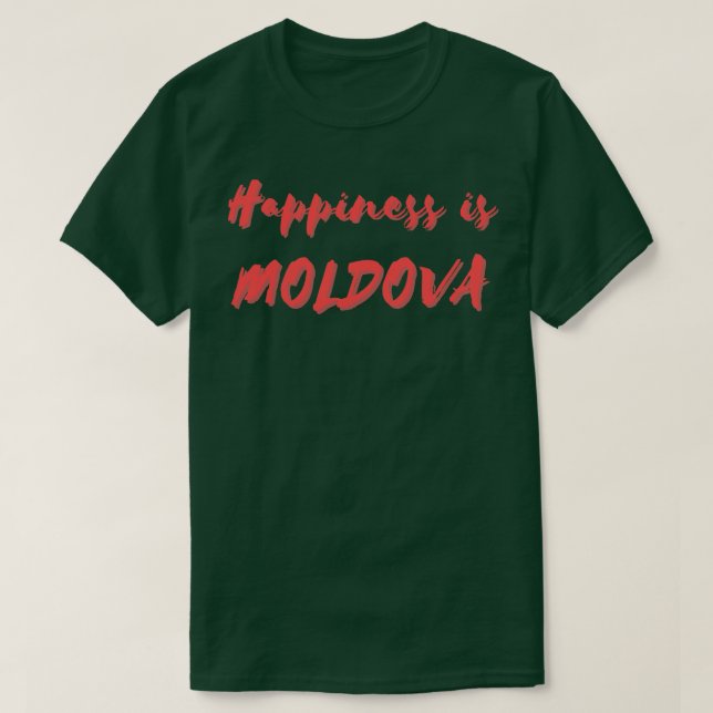 Camiseta La felicidad es Moldavia (Diseño del anverso)