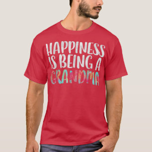 Camiseta La felicidad es ser el día de la abuela 
