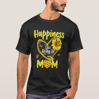 Camiseta La felicidad es ser el día de la madre del girasol