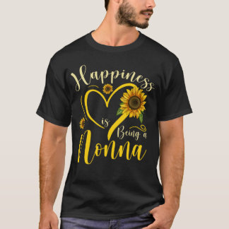 Camiseta La felicidad es ser el día de la madre no-girasol