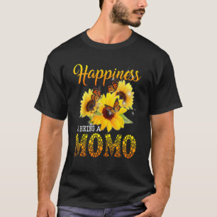 Camiseta La felicidad es ser girasoles de mariposa
