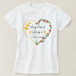 Camiseta La felicidad es ser gracioso en el día de la madre