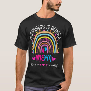 Camiseta La felicidad es ser la madre de mamá del arcoiris