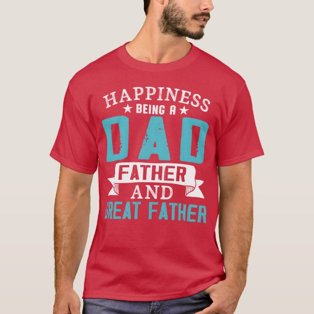 Camiseta La felicidad es ser padre y padre grande g (Anverso)
