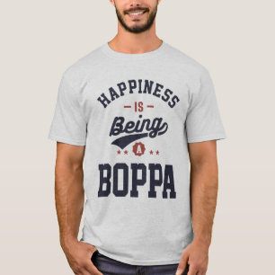 Camiseta La felicidad es ser un abuelo gracioso de Boppa