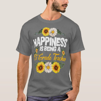 Camiseta La felicidad es ser un cobre de girasol de sexto g