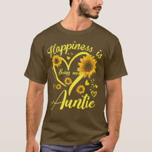 Camiseta La felicidad es ser un Día de la Madre de girasol