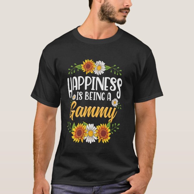 Camiseta La Felicidad Es Ser Un Día de la Madre Gammy (Anverso)