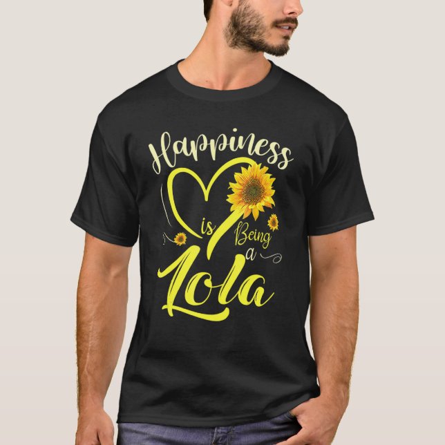 Camiseta La Felicidad Es Ser Un Girasol De Lola 1 (Anverso)