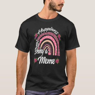 Camiseta La felicidad es ser un meme del arcoiris para las