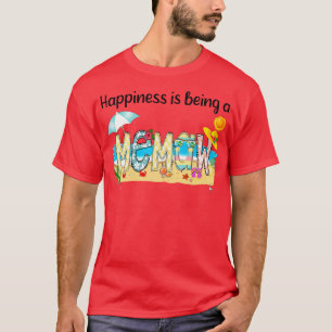 Camiseta La Felicidad Es Ser Un Mozo Feliz De Verano De Mem