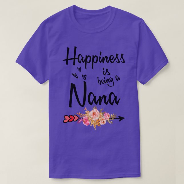 Camiseta La felicidad es ser un nana (Diseño del anverso)