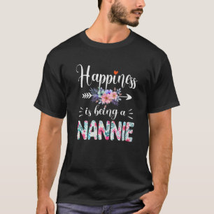 Camiseta La Felicidad Es Ser Un Nuevo Decano Floral De Muje