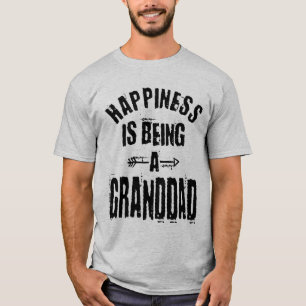 Camiseta La felicidad es ser un regalo de abuelo