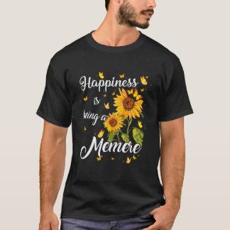 Camiseta La felicidad es ser un regalo de girasol Memere pa