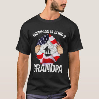 Camiseta La Felicidad Es Ser Un Regalo Del Día Del Abuelo P