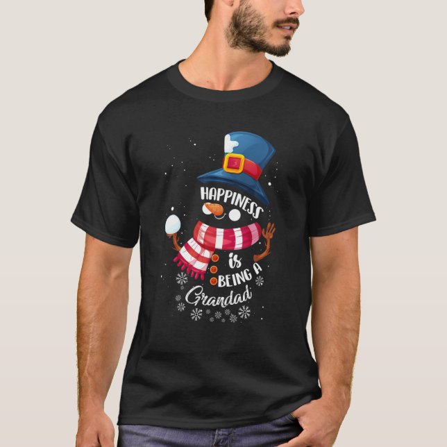 Camiseta La felicidad es ser un regalo divertido para los h (Anverso)