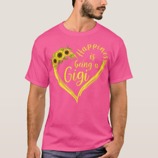 Camiseta La Felicidad Es Ser Una Abuela Gigi Girasol
