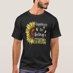 Camiseta La Felicidad Es Ser Una Abuela Mujer Decoración De