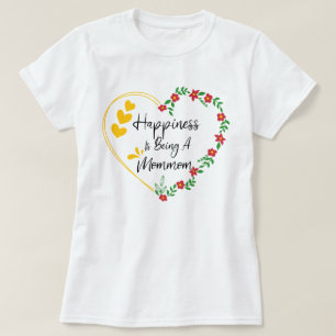 Camiseta La Felicidad Es Ser Una Abuela Nueva Y Graciosa.