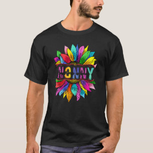 Camiseta La felicidad es ser una madre feliz de girasol nan