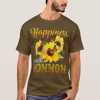 Camiseta La Felicidad Es Ser Una Mariposa Mariposa Sunflowe