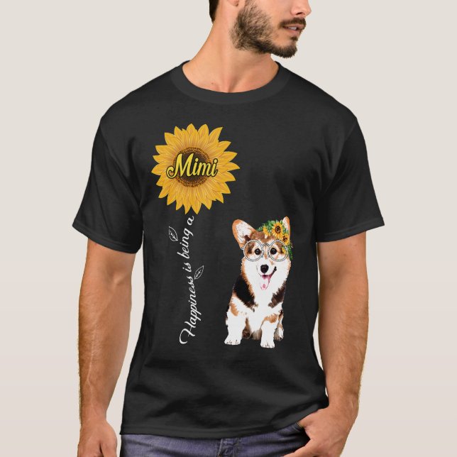 Camiseta La Felicidad Es Ser Una Mimi Corgi (Anverso)