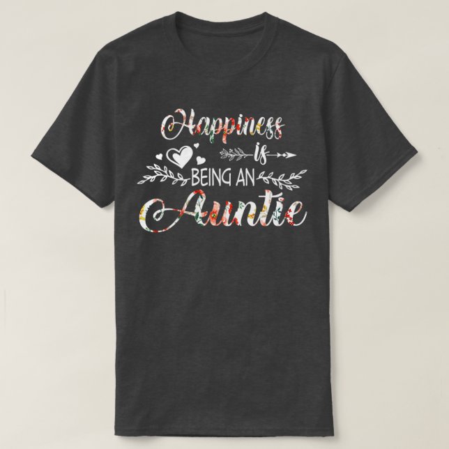 Camiseta La felicidad es ser una tía (Diseño del anverso)