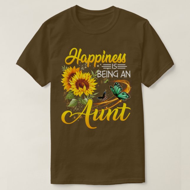 Camiseta La felicidad es ser una tía (Diseño del anverso)