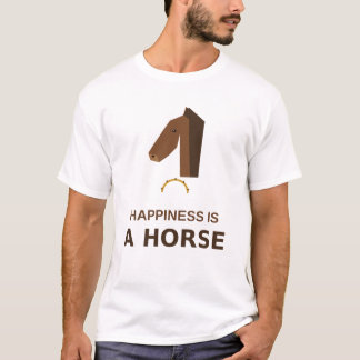 Camiseta La Felicidad Es Un Caballo – Regalo Para Amantes D