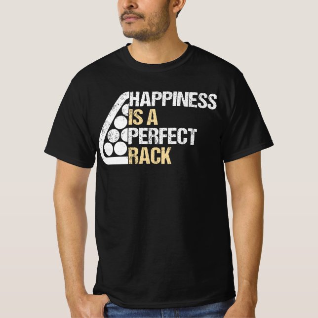 Camiseta La Felicidad Es Un Cremallera Perfecto, Una Piscin (Anverso)